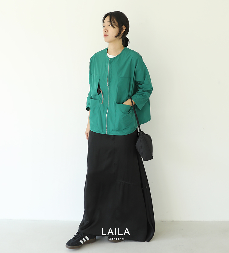 라캐 집업 자켓그린