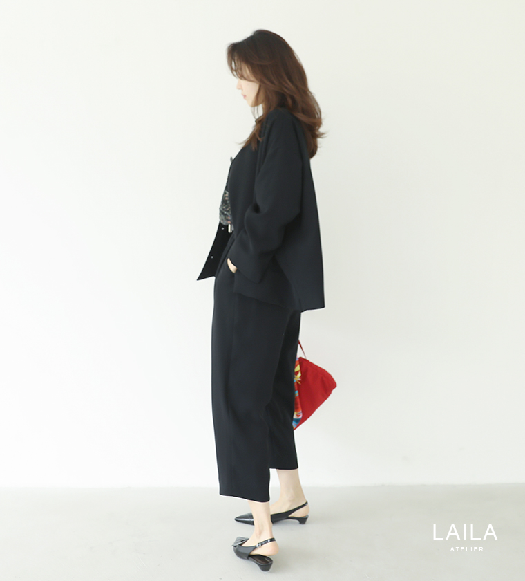 폴리 박시 자켓