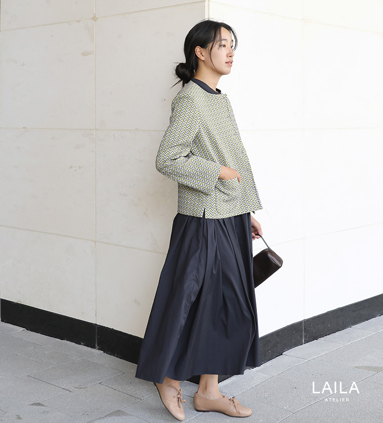 깜봉 헤링본 가디건 자켓