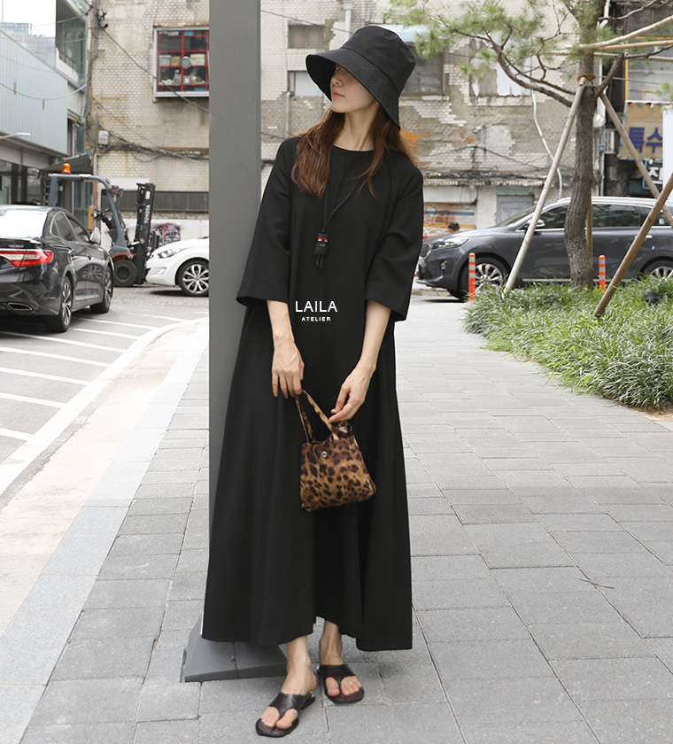 폴리 누와 롱 드레스