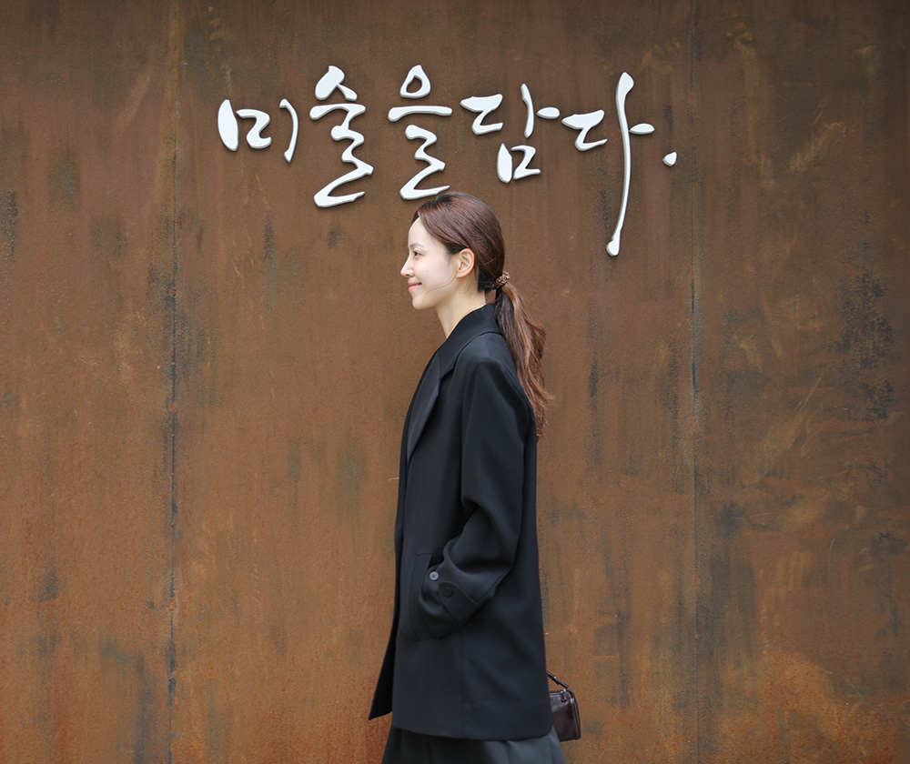 깜봉 클래식 더블 밀파 자켓