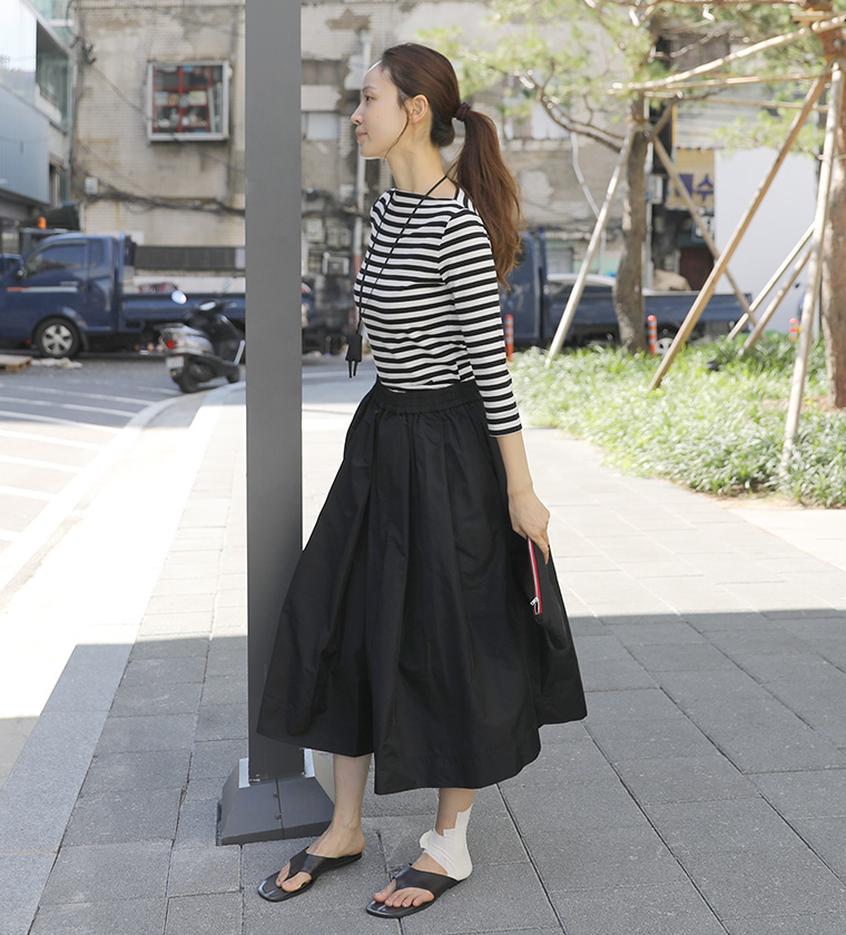 라무르 라인 스트라이프 티