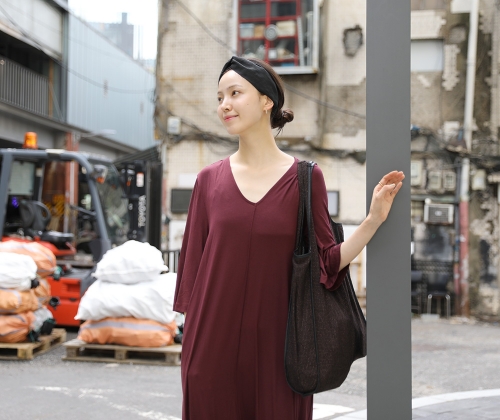 부르고뉴 맥시 드레스