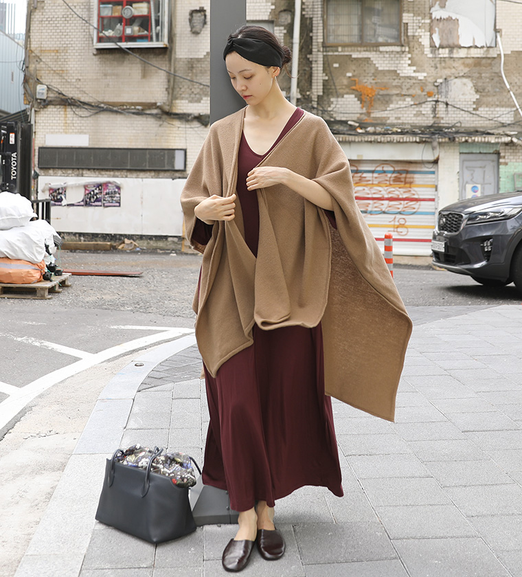 부르고뉴 맥시 드레스