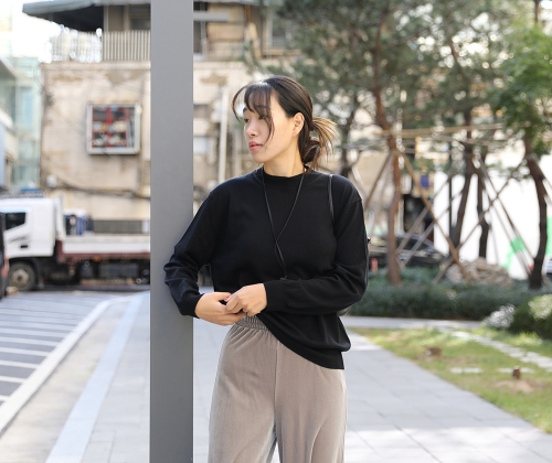 라무르 벨벳 밴딩 팬츠