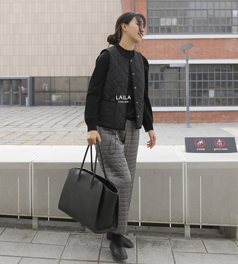 깜봉 경량 패딩 베스트
