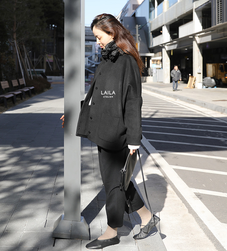 울캐시 박시 자켓