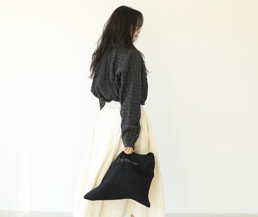 리로우 나일론 스커트