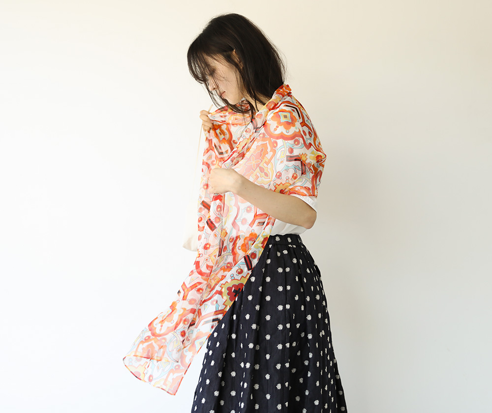 키레네 실크 스카프