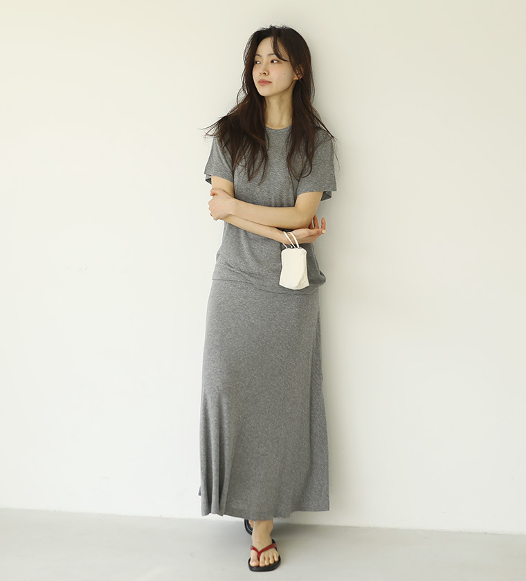 플로리스 울 스커트멜란지