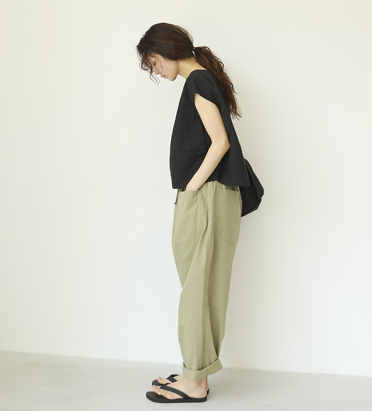 리버젠덤플링 린넨 탑