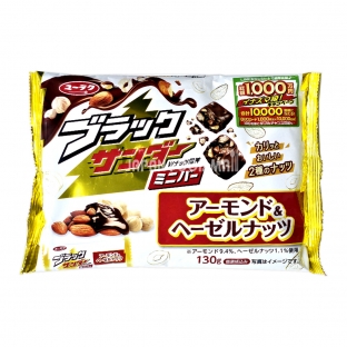 블랙썬더 미니바 아몬드&헤이즐넛 130g / 수입과자 초콜릿 / 24년10월01일