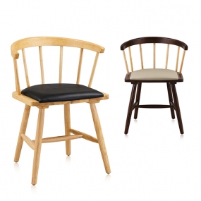 북유럽 디자인 고급 인조가죽 의자 스칸디나비아 스타일 업소용 인테리어 원목의자