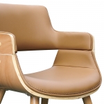 인조가죽 스펀지 쿠션으로 제작 커피숍 카페 매장 바퀴없는 고정 의자