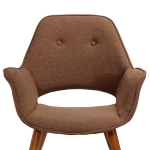 풍부한 쿠션의 패브릭 천연 원목 다용도용 카페 대기실 네일샵 커피숍 의자