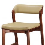 미국산 애쉬 천연원목 인조가죽 세련된 홈바 카페 아이랜드식탁용 높은의자