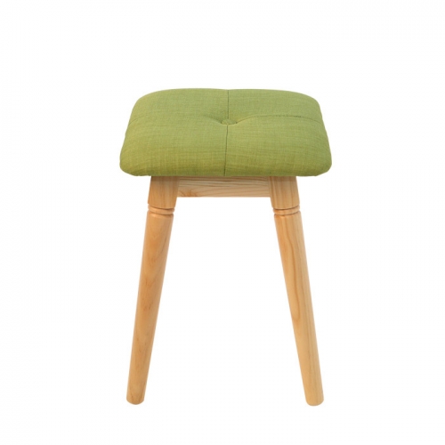 버튼 모양 소나무 원목 다용도 인테리어 카페 커피숍 가정 패브릭 스툴 의자