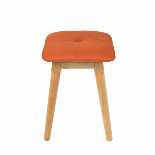 버튼 모양 소나무 원목 다용도 인테리어 카페 커피숍 가정 패브릭 스툴 의자
