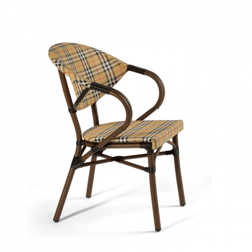 세련된 디자인 카페 인조 라탄 정원 펜션 테라스 알루미늄 프레임 의자