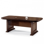 클래식한 측판 디자인 월넛 중역용 서재 사무실 회의용 테이블 탁자