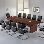 월넛 중역용 사무실 세미나실 10인 12인용 보트형 회의실 테이블