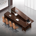 흑단 다양한 레이아웃 구성가능 배선용홀 V자형 사무실 회의용 테이블