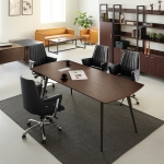 흑단 원톤 컬러 세미나실 6인용 사무용 회의실 회의용 8인용테이블