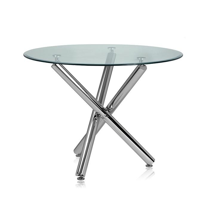 강화 유리 거실테이블 원형 유리 탁자 투명 디자인테이블