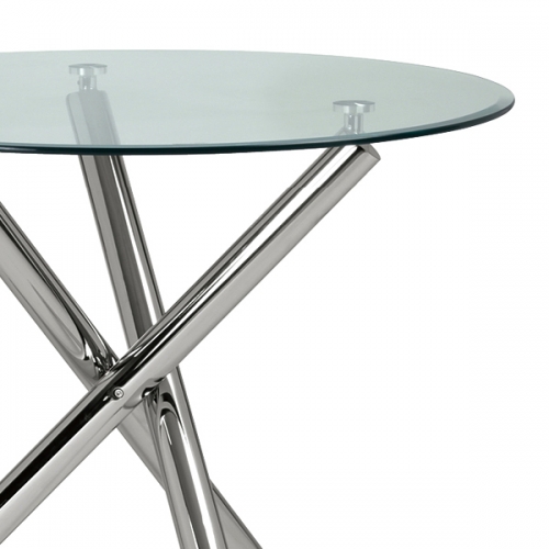 강화 유리 거실테이블 원형 유리 탁자 투명 디자인테이블