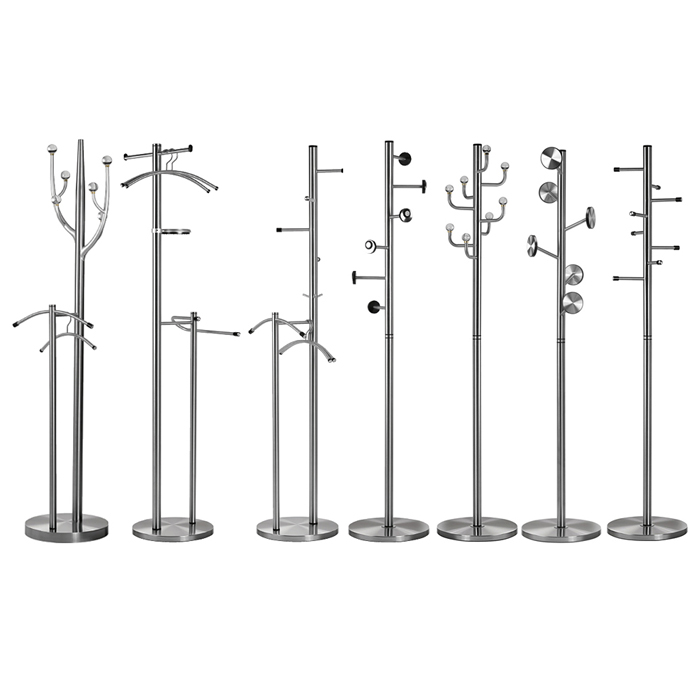 사무실 현관 거실 인테리어 철제 스탠드 옷걸이 일자 폴 행거 세우는 스테인레스 행거