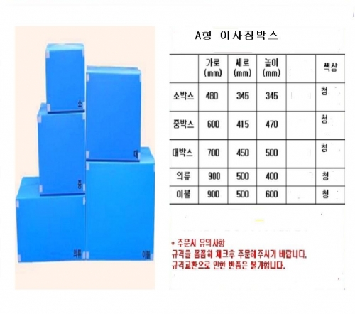 단프라 이삿짐 박스 中