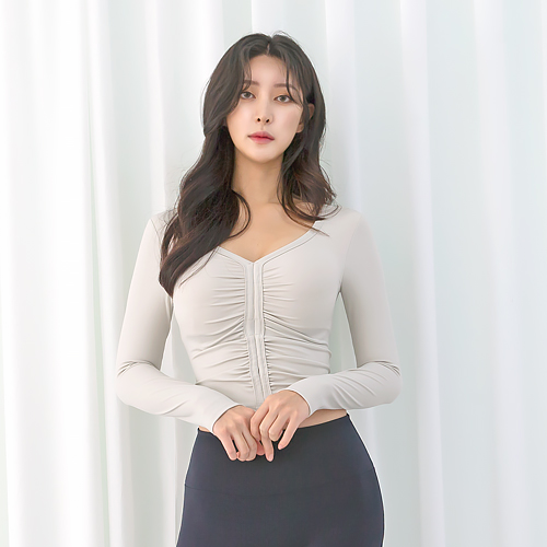 리나 셔링 탑 아이보리