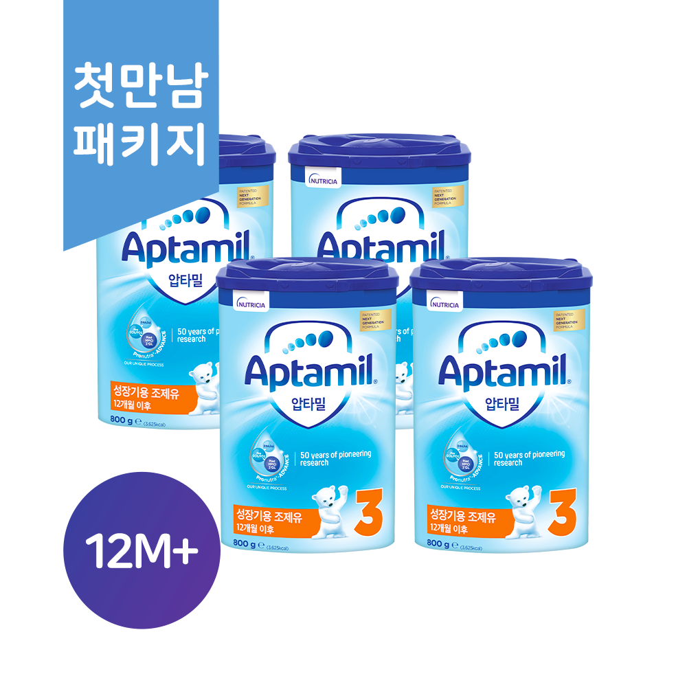 (한국공식) 멤버 첫구매​|압타밀 프로누트라 어드밴스 HMO|3단계 800g 4캔