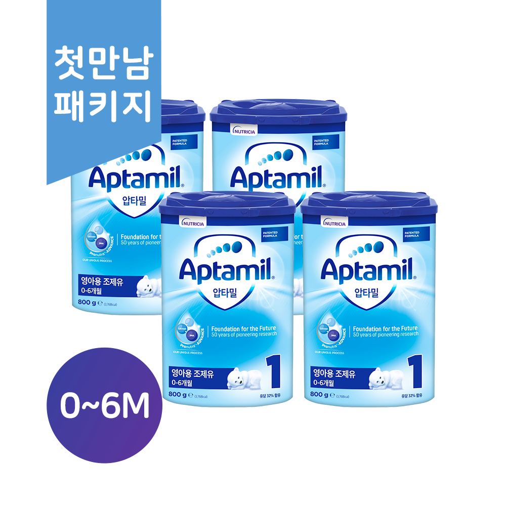 (한국공식) 멤버전용| 압타밀 프로누트라 어드밴스 HMO| 1단계 800g 4캔