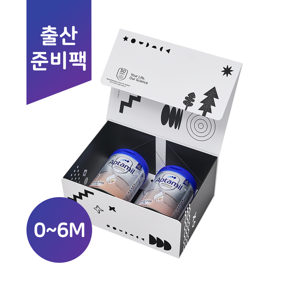 (출산준비팩/한국공식)​ |압타밀 프로푸트라 듀오어드밴스|1단계 800g 2캔