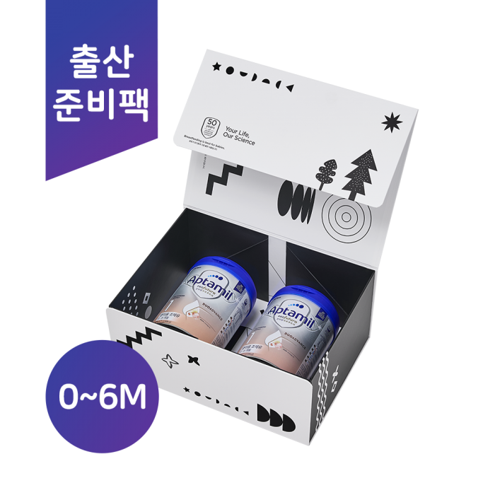 (출산준비팩/한국공식)​ |압타밀 프로푸트라 듀오어드밴스|1단계 800g 2캔