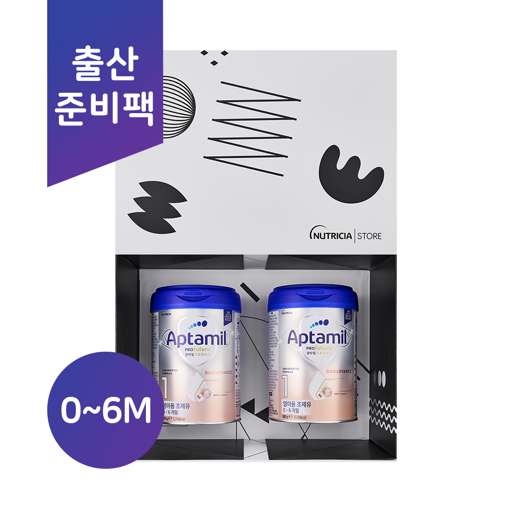(출산준비팩/한국공식)​ |압타밀 프로푸트라 듀오어드밴스|1단계 800g 2캔