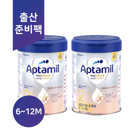 (출산준비팩/한국공식)​| 압타밀 프로푸트라 듀오어드밴스| 2단계 800g 2캔