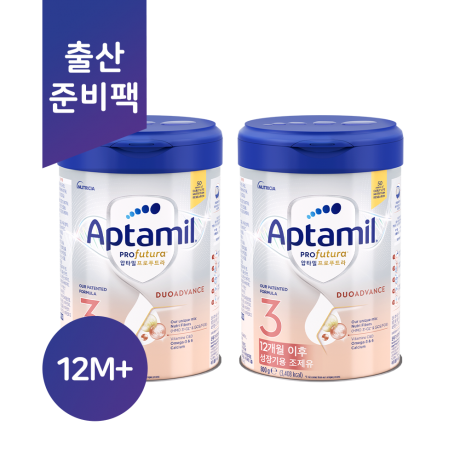 (출산준비팩/한국공식)​| 압타밀 프로푸트라 듀오어드밴스| 3단계 800g 2캔