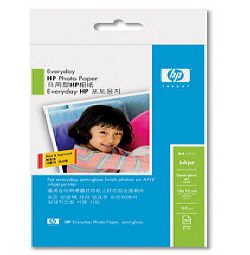 HP 정품 용지 Everyday Semi Gloss Photo Paper A6(30매) 165gsm