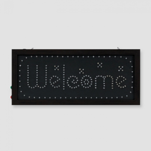 웰컴 사인보드 WELCOME LED 간판 표시판