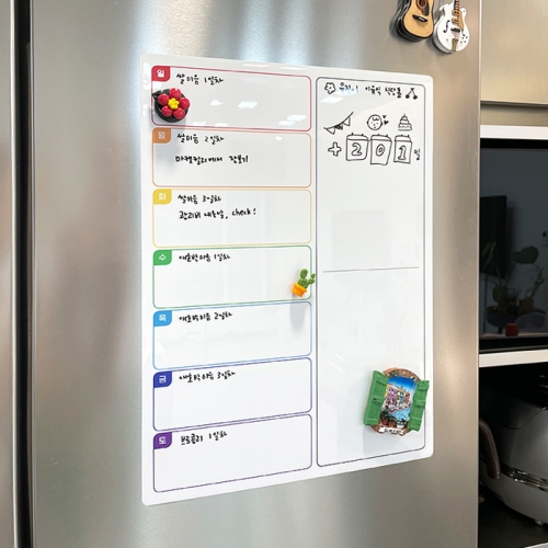 붙이는 냉장고 메모보드(고무자석타입/시트지타입)