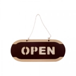 6701 - OPEN/CLOSED(대)우드(280x115x10mm)