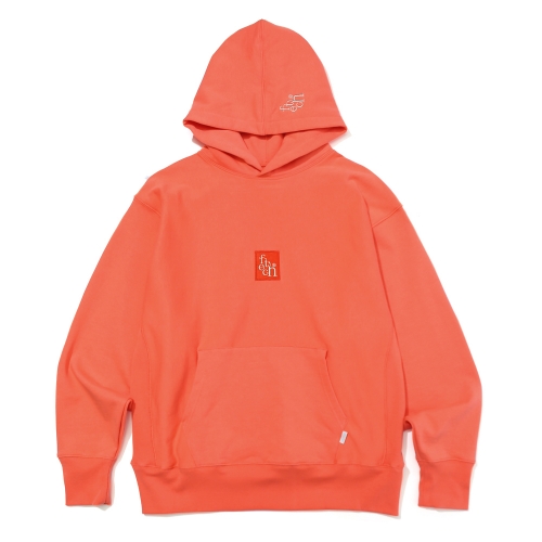 페치 페치선데이 fetch sunday LOGO EMBROIDERY HOODIE PEACH