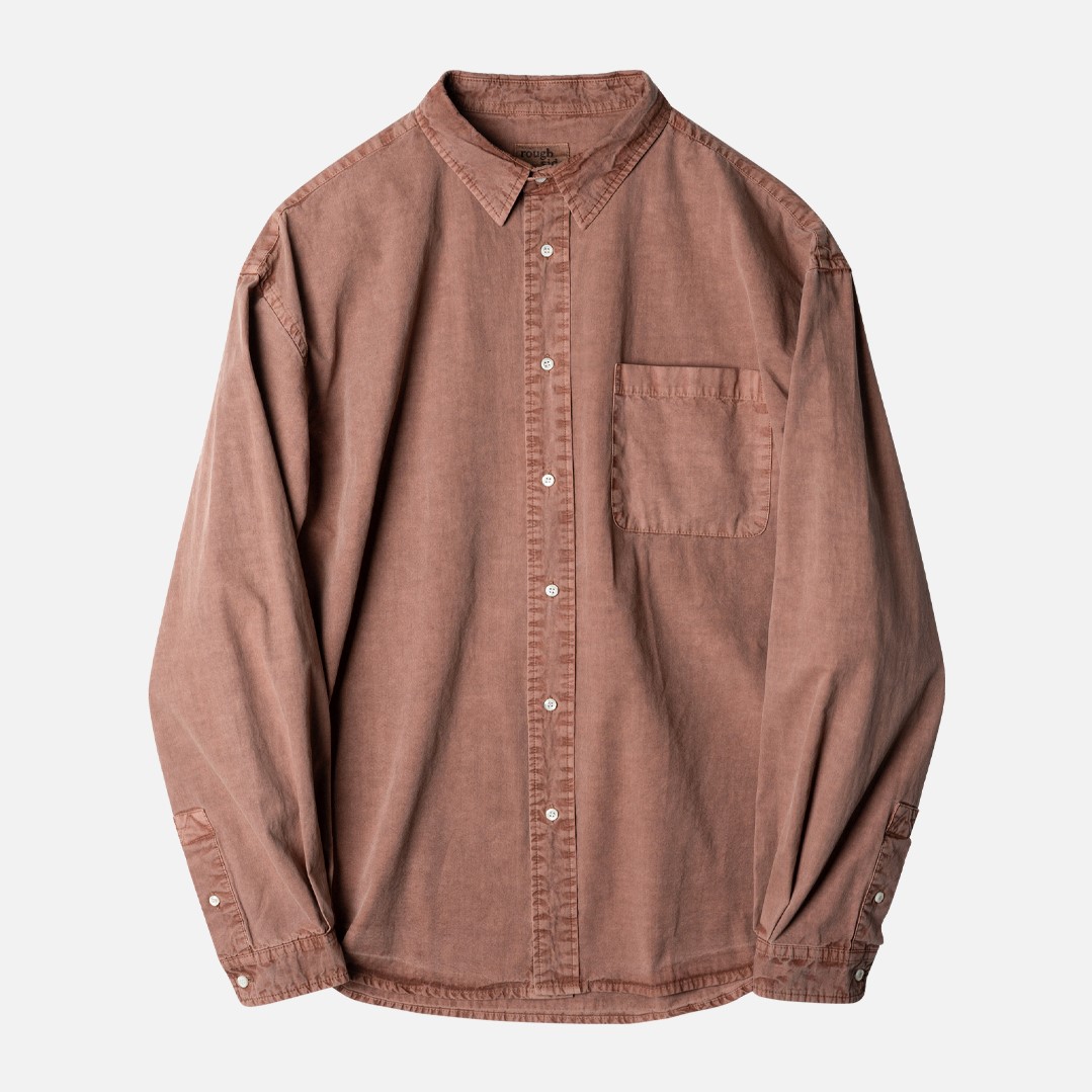 러프사이드 rough side Sponge Dyeing Shirt Peach Pit