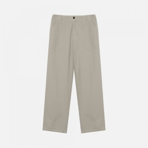 러프사이드 rough side Elastic Fatigue Pants Oatmeal