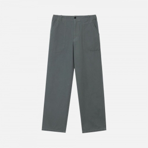 러프사이드 rough side Elastic Fatigue Pants Blue Grey