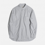 러프사이드 rough side Shirring Shirt Oxford Grey