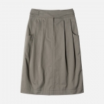 Women 러프사이드 rough side  W Blend 2Tuck Skirt Mud