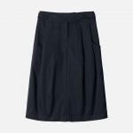 Women 러프사이드 rough side  W Blend 2Tuck Skirt Navy